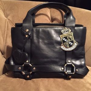 Juicy Couture Black Leather Bag/Tote
