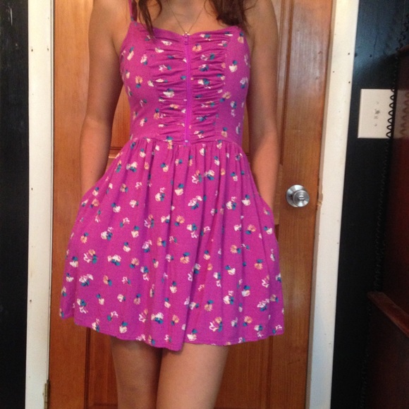 Pink sundress with pockets