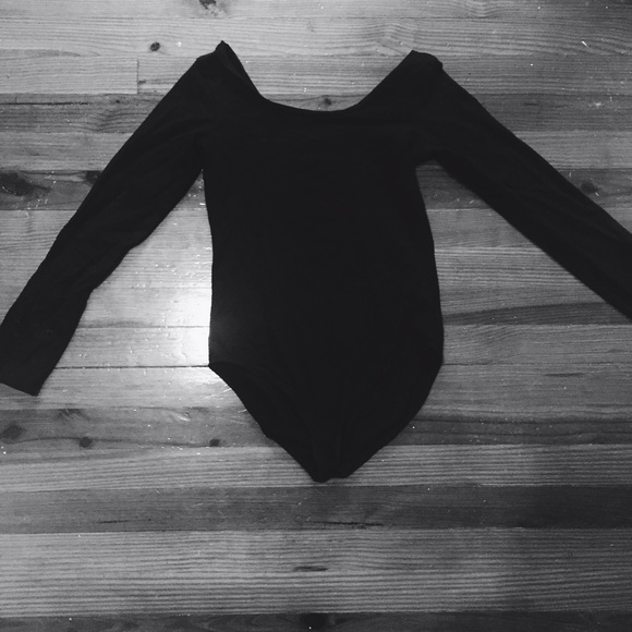 black longsleeve bodysuit