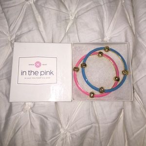 Lilly Pulitzer blue and pink bangles