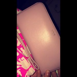 Purple fossil wallet