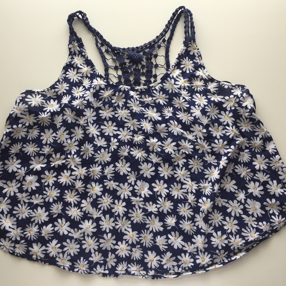 Blue daisy top
