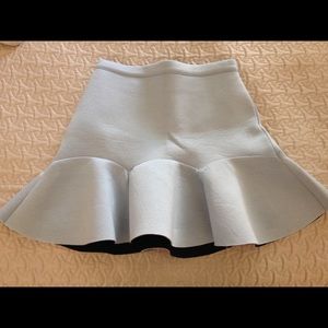 Baby blue scuba skirt