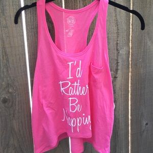 Pink id rather be napping Tank