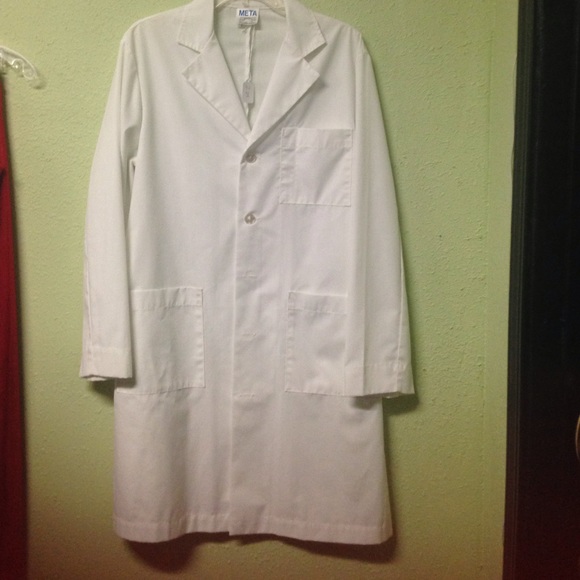 Long white medical lab coat