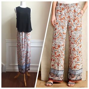 Anthropologie Lalasa Palazzo Pants in Paisley NWT