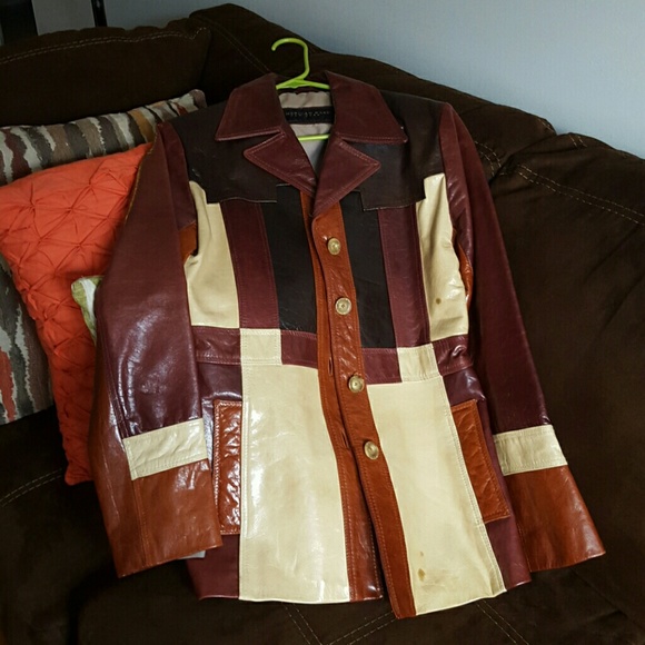 Multicolored Leather Jacket