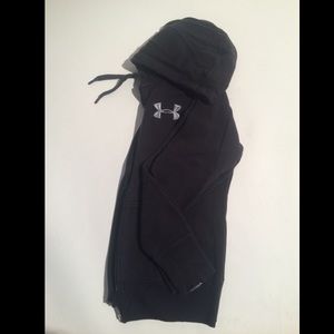 Black Under Armour Charged Cotton Storm Zip Up