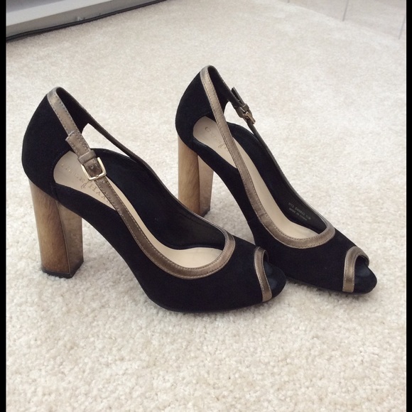 Cole Haan Corinne Metallic Pumps in Black/Bronze
