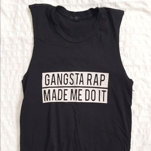 Gangsta Rap Made Me Do It Tank Top