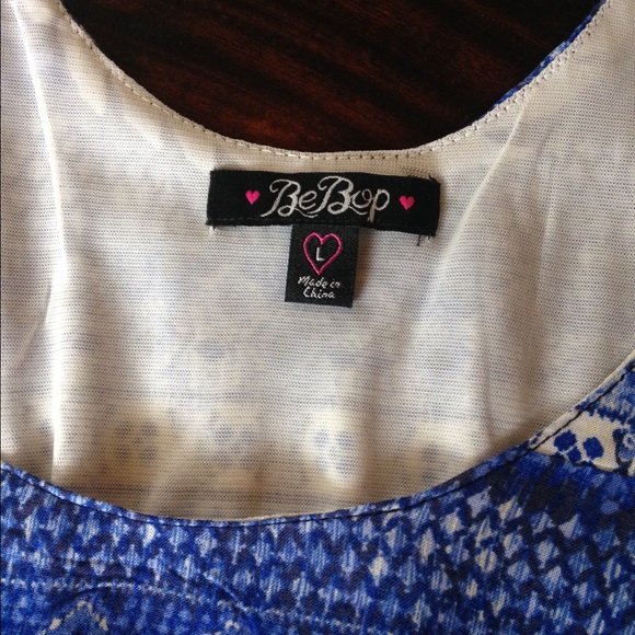 BE BOP BLUE PRINT DRESS - Picture 4 of 4