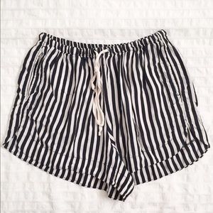 Brandy Melville Stripe High Waist Shorts