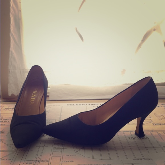 Prada Shoes - VINTAGE PRADA Milano black heels
