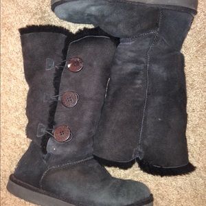 Black Ugg Bailey Button Boots Size 8
