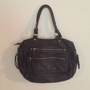Brown Zipper Purse