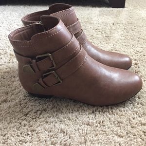 Tan ankle boots