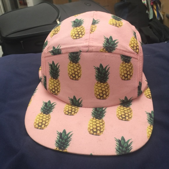 Pink Pineapple 5 Panel Hat