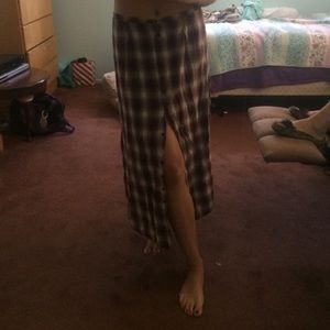 Long plaid skirt UNIF