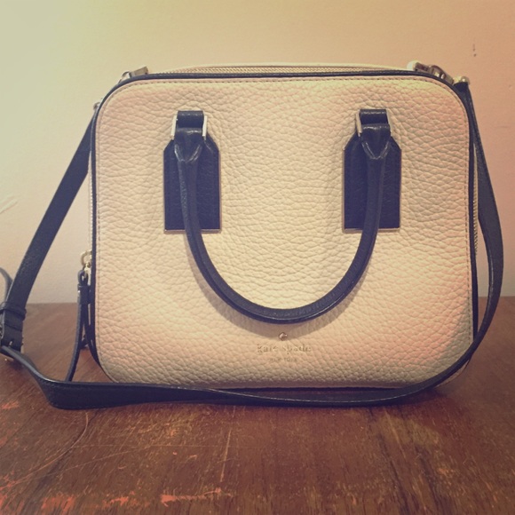 Black and white Kate Spade satchel