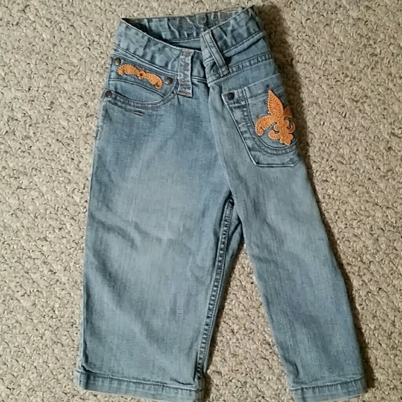 Girls denim capris