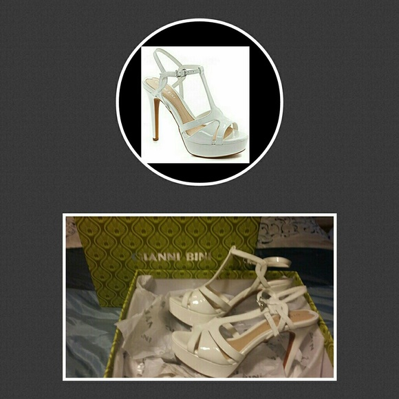 Strappy platform heels