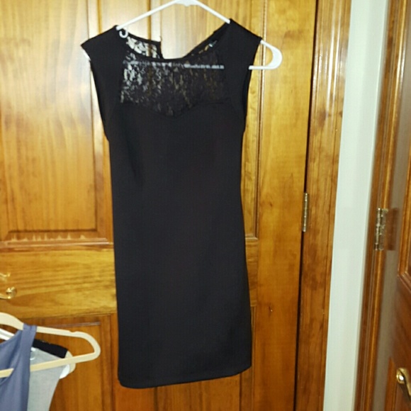 Black lace dress