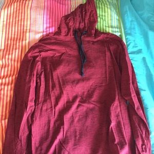 red and black hoodie