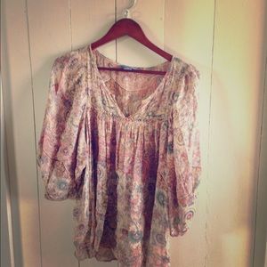Anthropologie peasant blouse by "Lil"