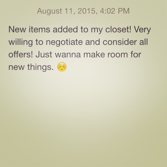 New items added to closet! Come check it out 😇