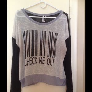 Long sleeve check out shirt