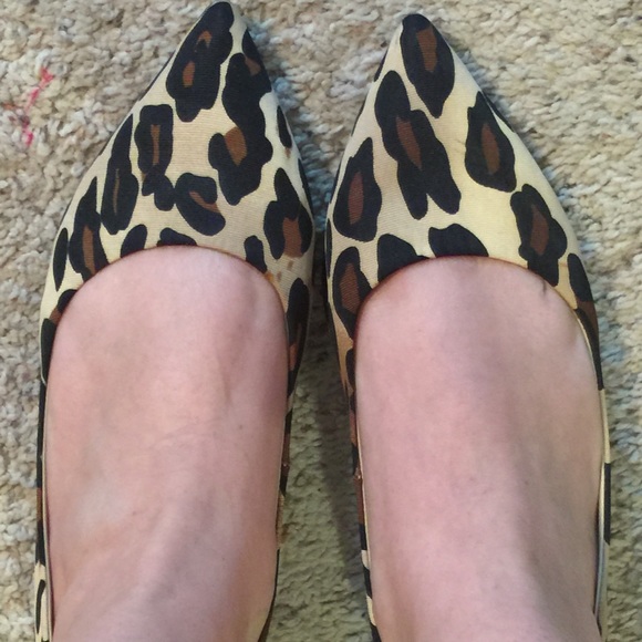 Animal print flats