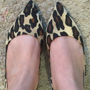 Animal print flats