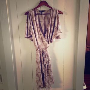 BCBG maxazria silk wrap dress