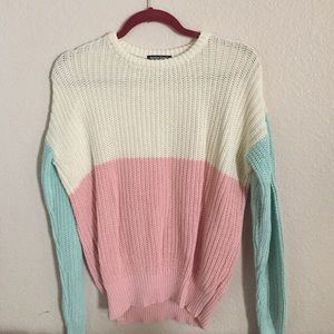 Colorblock sweater
