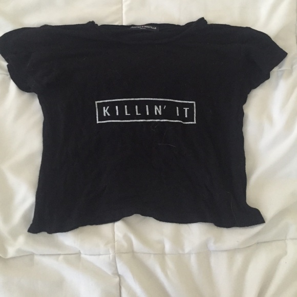 Brandy Melville cropped 'Killin it' top
