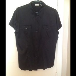 Sateen black shirt