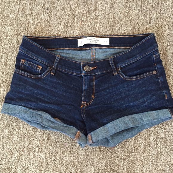 Abercrombie & Fitch Dark Denim Shorts