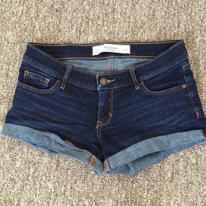 Abercrombie & Fitch Dark Denim Shorts