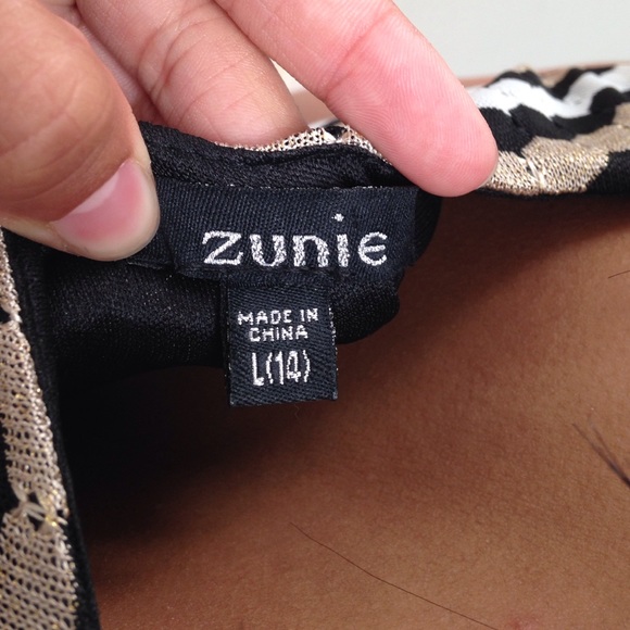 Gold Striped Dress - Picture 4 of 4