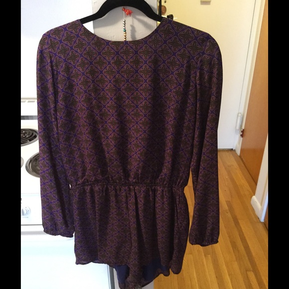 Purple design romper