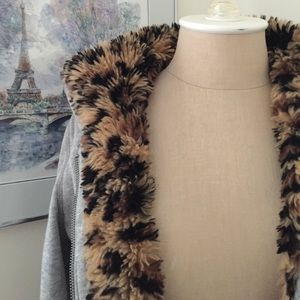 VS Pink Cheetah Fur Lined Hoodie