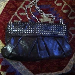 Brown studded purse