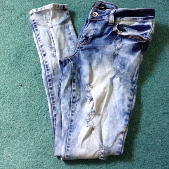 Acid Washed Skinny Jeans