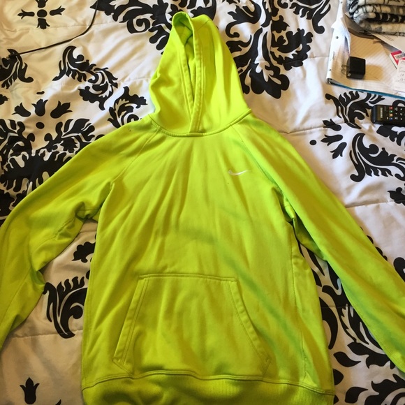 Neon green Nike Therma-fit