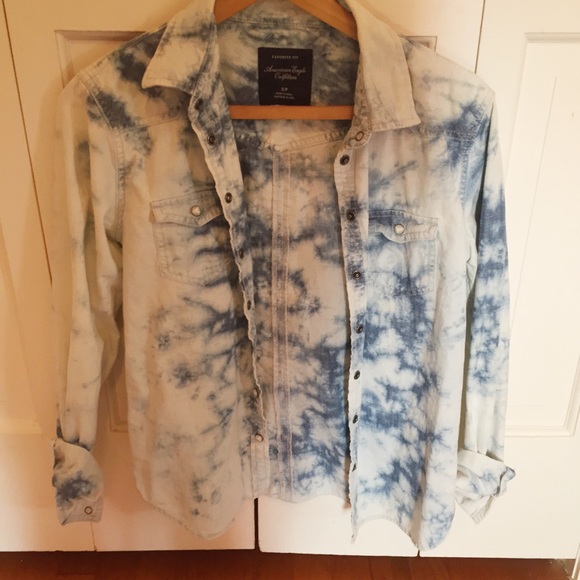 Acid Wash Jean Shirt - Picture 1 of 1