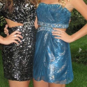 Blue homecoming dress