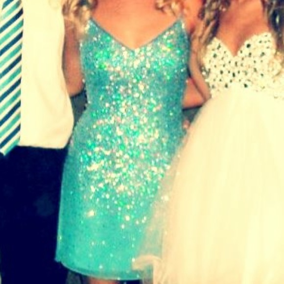 Blue homecoming dress