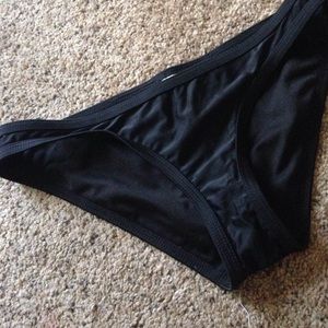 black bikini bottoms