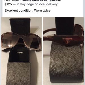 Prada polarized sunglasses