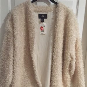 Faux fur sweater